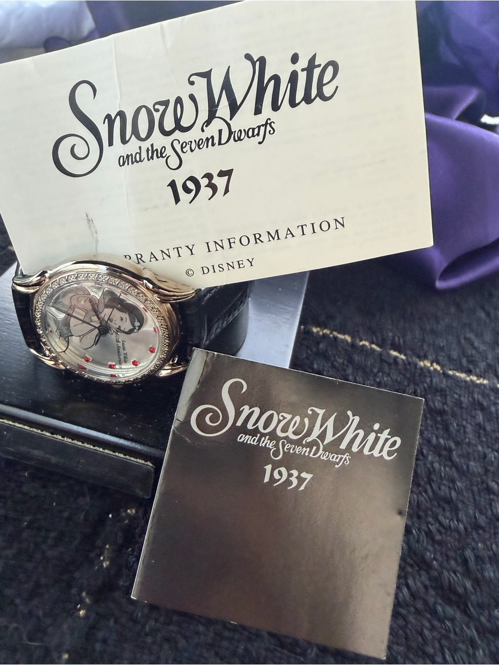 NWTO Limited Edition Vtg Snow White & The Seven Dwarves Watch